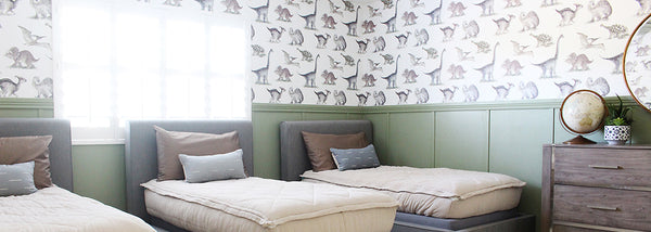 3 Boys Room Decor Idea | Dinosaur Wallpaper, Paint, & Decor!
