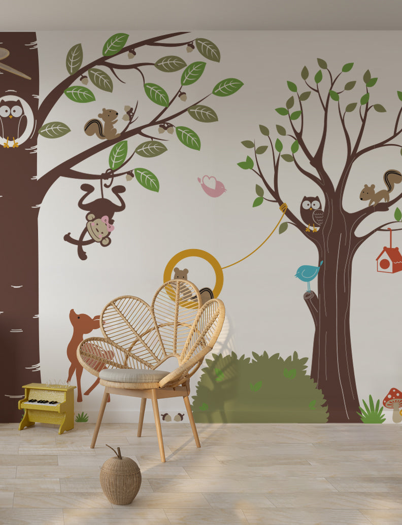 Kid's Playroom 3 Wall Decals, Wall Sticker, Playroom Wall Murals, Daycare Wall Decor, Church Nursery Room Wall Decal Decor | pinknbluebaby.com