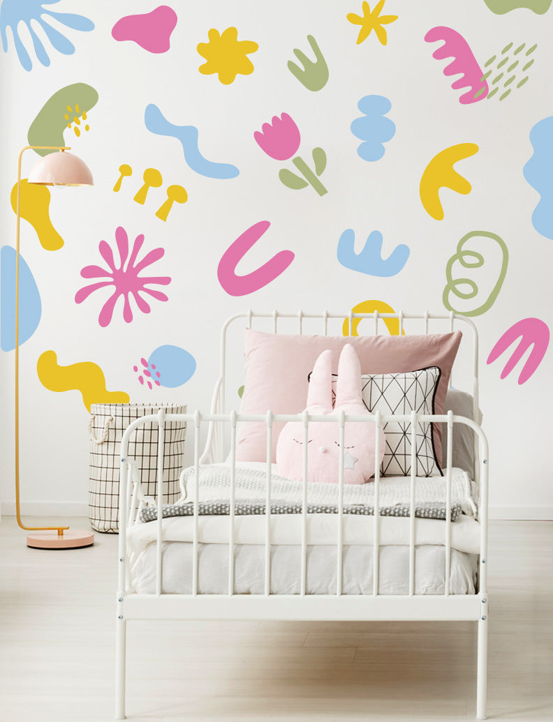 Colorful Abstract Shapes Wall Decal