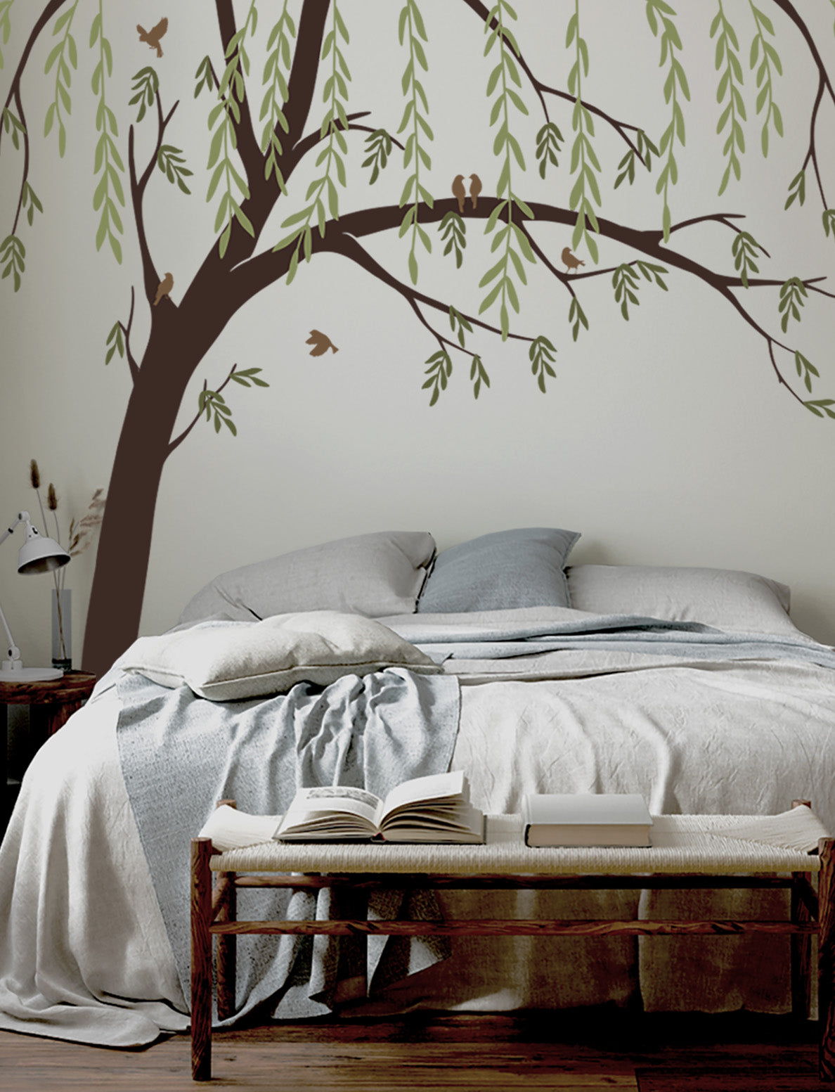 Willow Tree Wall Decal, Wall Sticker, Baby Nursery Decal, Kids Room Wall Decal, Tree Decal | pinknbluebaby.com