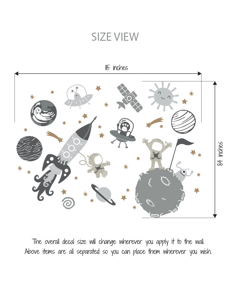 Outer Space Wall Decal