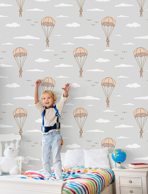 Parachuting Kids Wallpaper