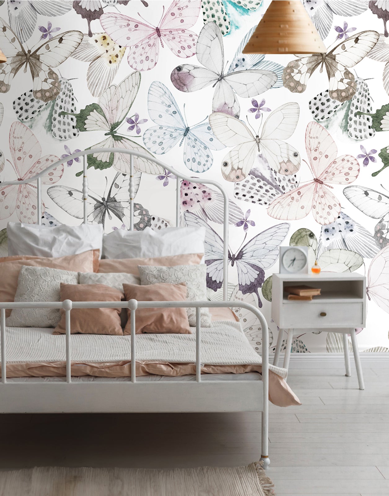 Watercolor Butterflies Wallpaper | Mural