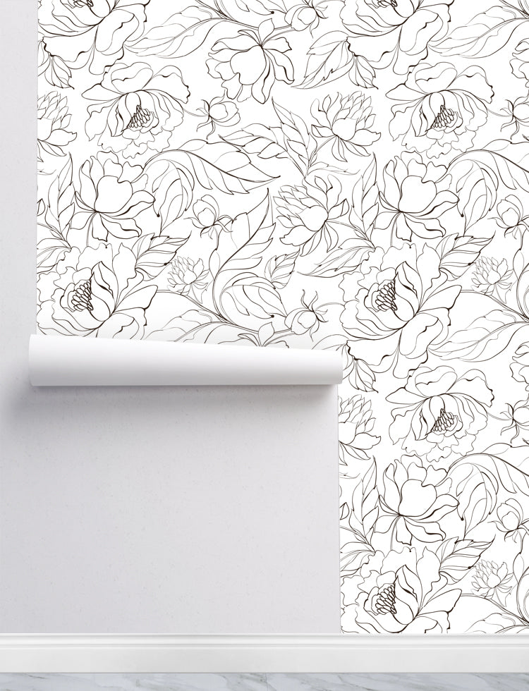 Botanical Flowers Wallpaper