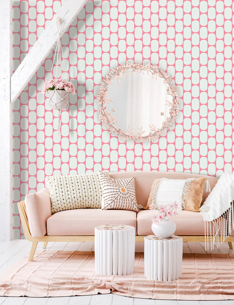 Pink Oblong Wallpaper