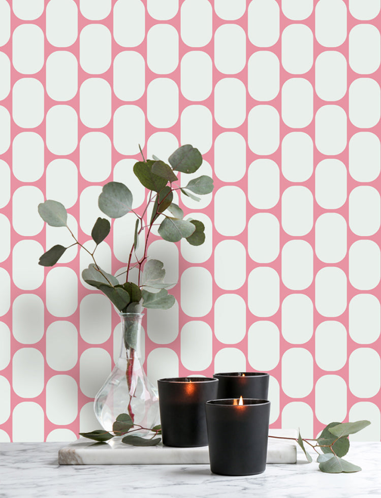 Pink Oblong Wallpaper