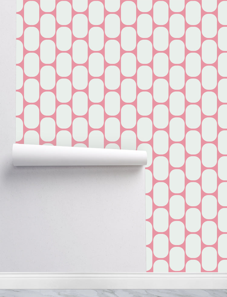 Pink Oblong Wallpaper