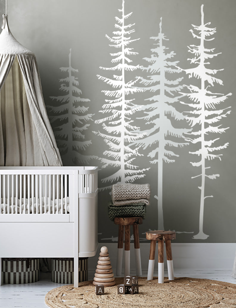 Pine Trees II Kids Wall Decals