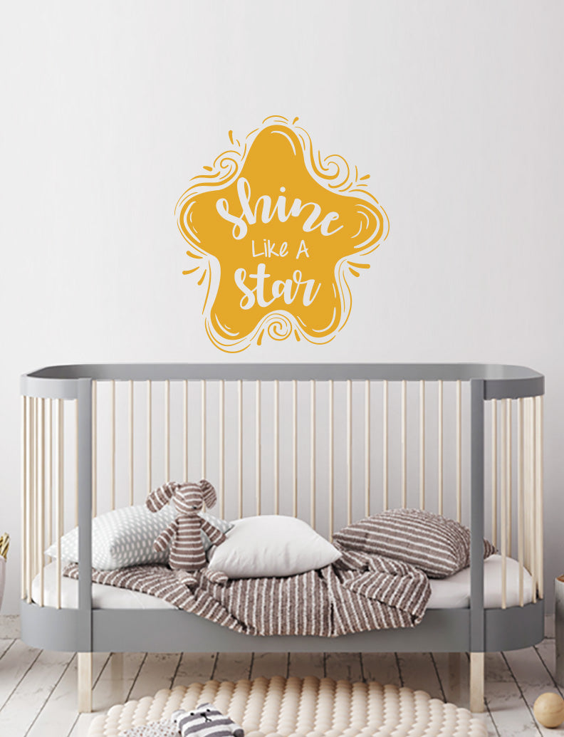 Shine Like A Star Kids Wall Decals