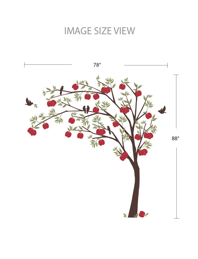 apple tree wall decal