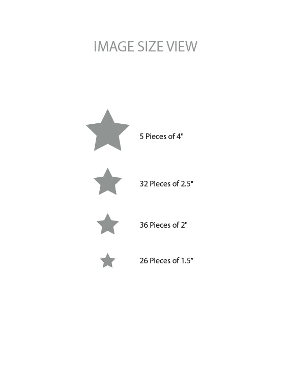 Stars - Size - Kids Wall Decals
