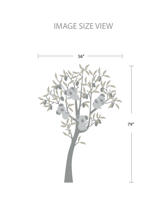 Mango Tree And Koalas Wall Decal