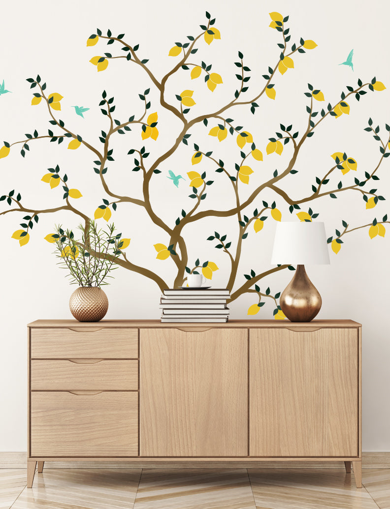 Lemon Tree II Wall Decal - Wall Decor For Baby Nursery And Kids Room Wall Decor Gift Mom | pinknbluebaby.com