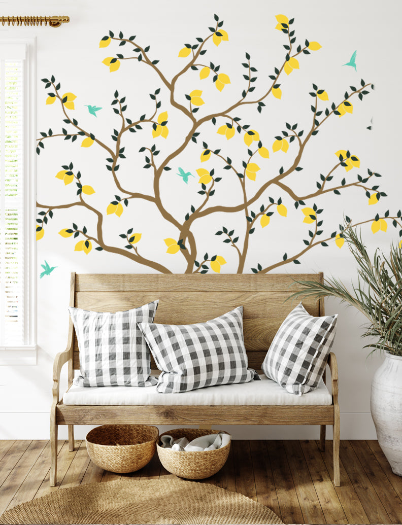 Lemon Tree II Wall Decal - Wall Decor For Baby Nursery And Kids Room Wall Decor Gift Mom | pinknbluebaby.com