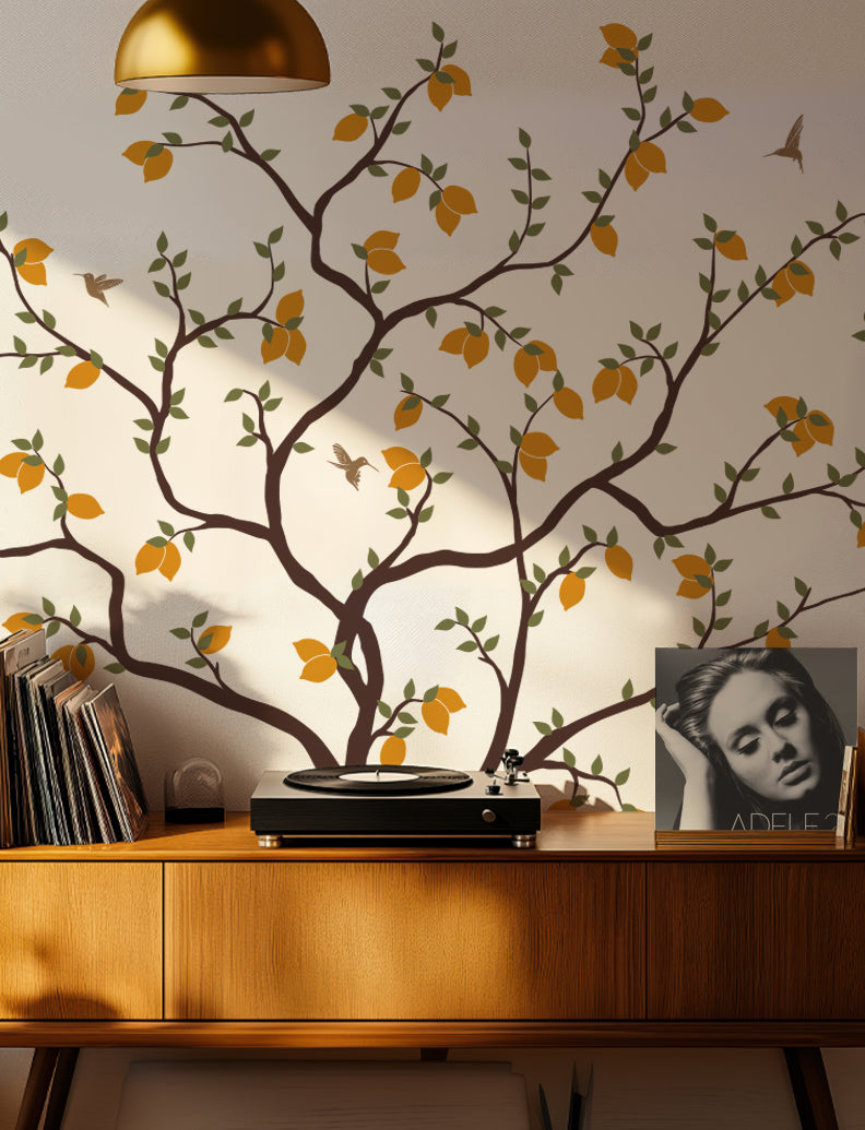 Lemon Tree II Wall Decal - Wall Decor For Baby Nursery And Kids Room Wall Decor Gift Mom | pinknbluebaby.com