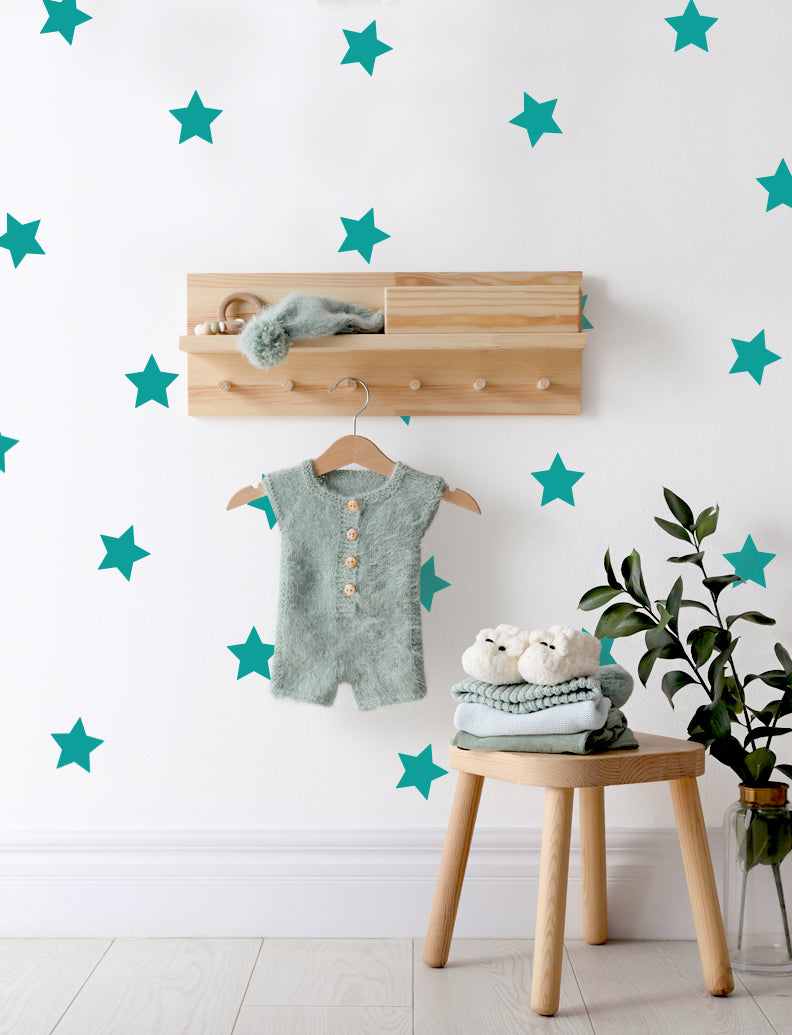 Stars Wall Decal, Wall Decor, Wall Vinyl Sticker, Kid's Room Wall Decal, Baby Nursery Wall Decal | pinknbluebaby