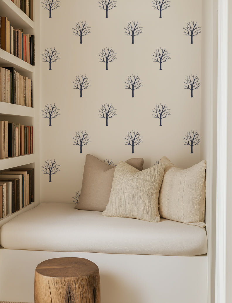 Trees Wall Decal, Office Wall Decal, Home Wall Decal, Wall Stickers | pinknbluebaby.com