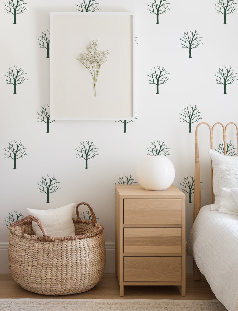 Trees Wall Decal, Office Wall Decal, Home Wall Decal, Wall Stickers | pinknbluebaby.com