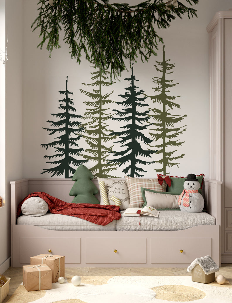 Pine Trees II Wall Decal