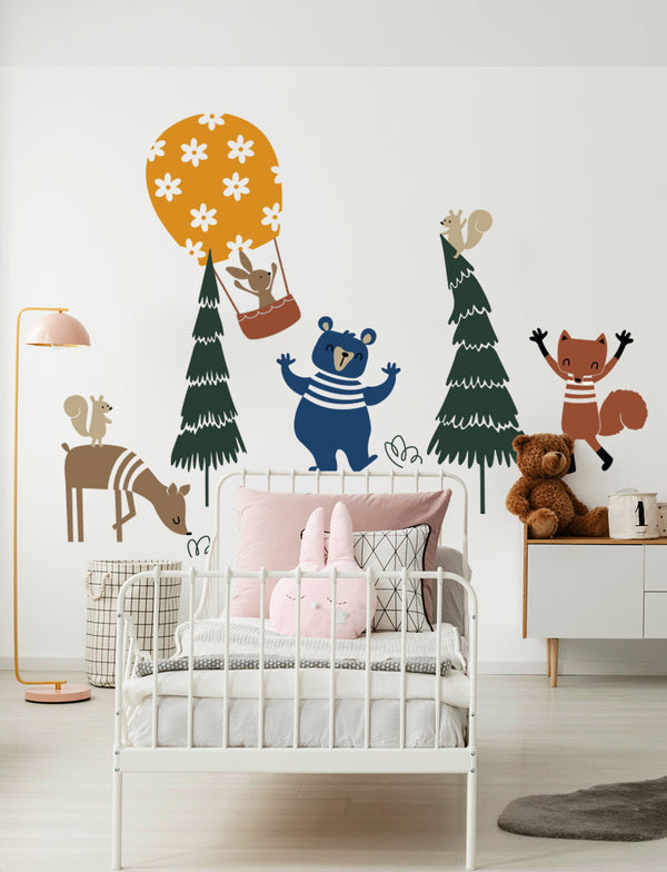 Forest Animal Friends II Wall Decal