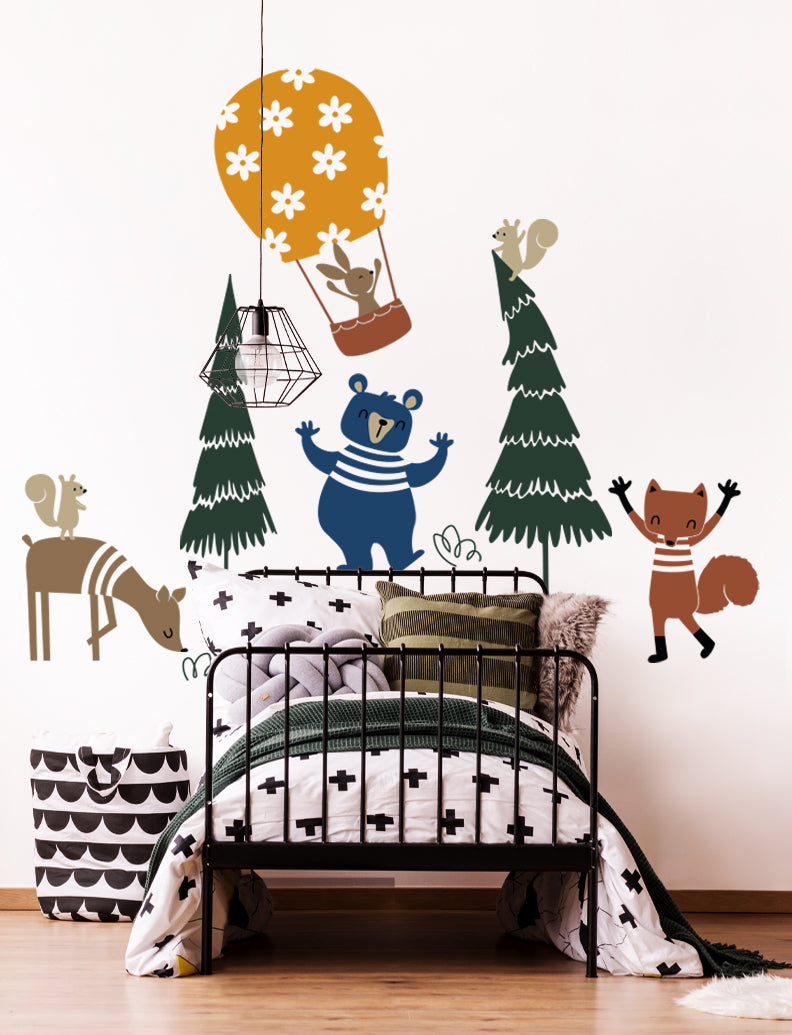 Forest Animal Friends II Wall Decal