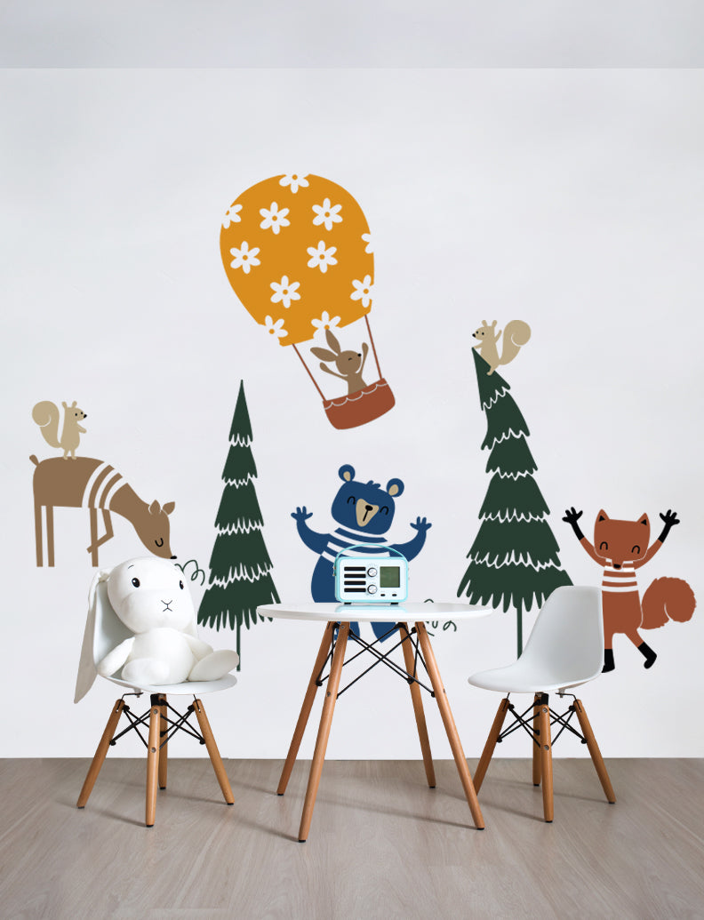 Forest Animal Friends II Wall Decal