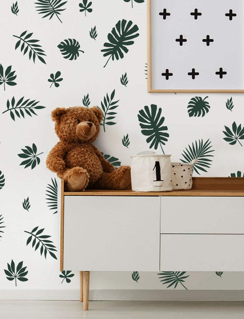 Jungle Leaves Nursery And Kids Room Wall Decals