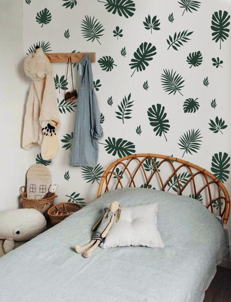 Jungle Leaves Nursery And Kids Room Wall Decals