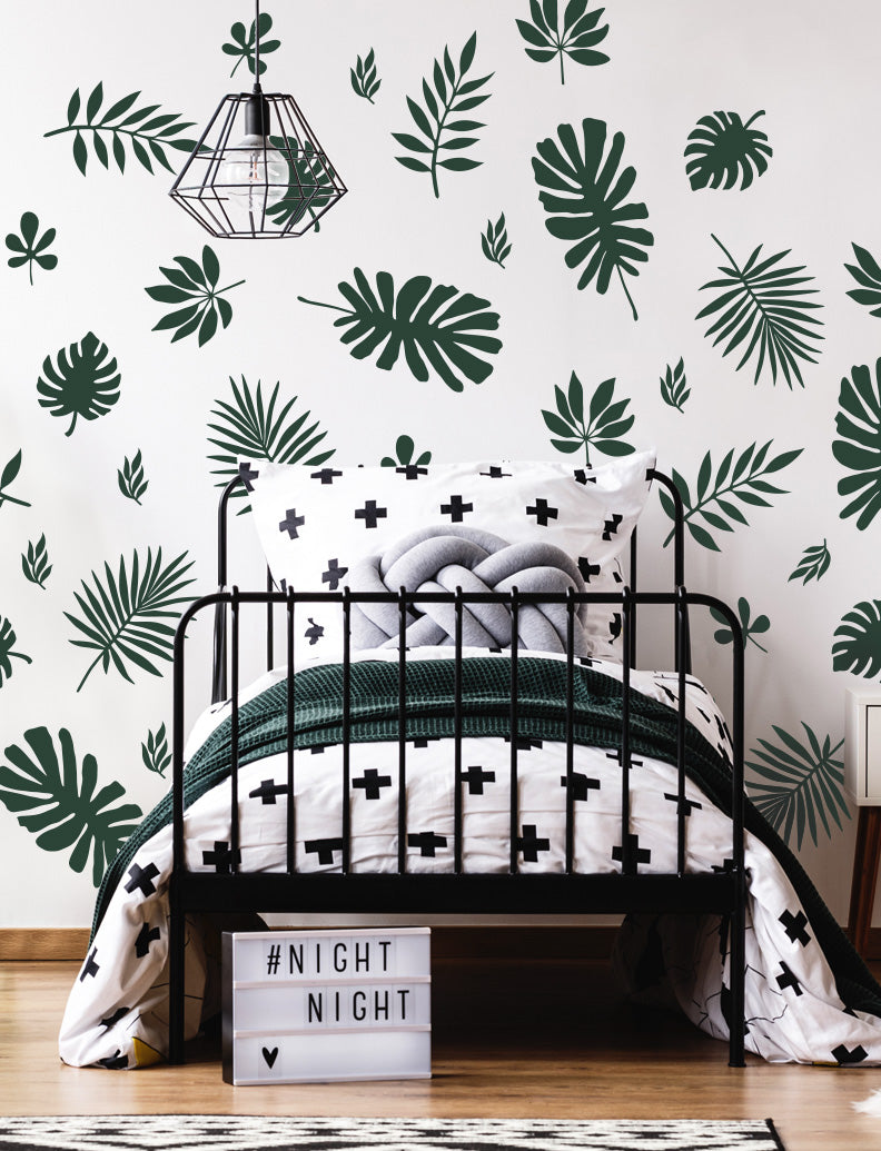 Jungle Leaves Nursery And Kids Room Wall Decals