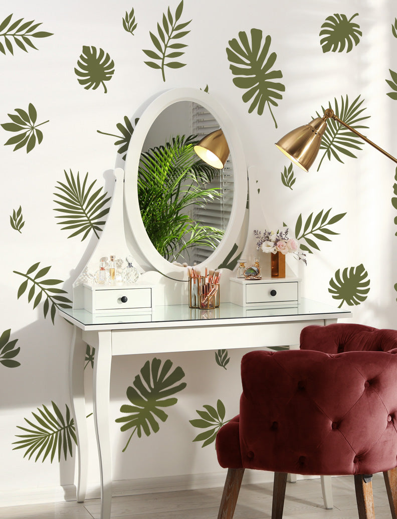 Jungle Leaves Nursery And Kids Room Wall Decals