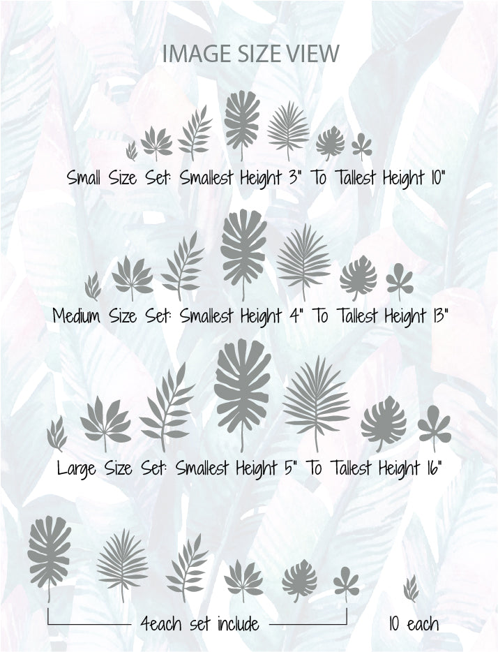 Jungle Leaves Nursery And Kids Room Wall Decals