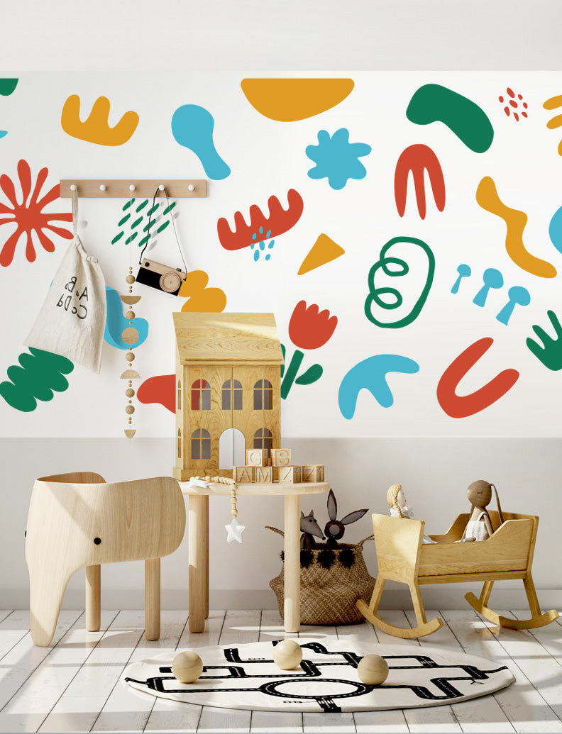 Colorful Abstract Shapes Wall Decal