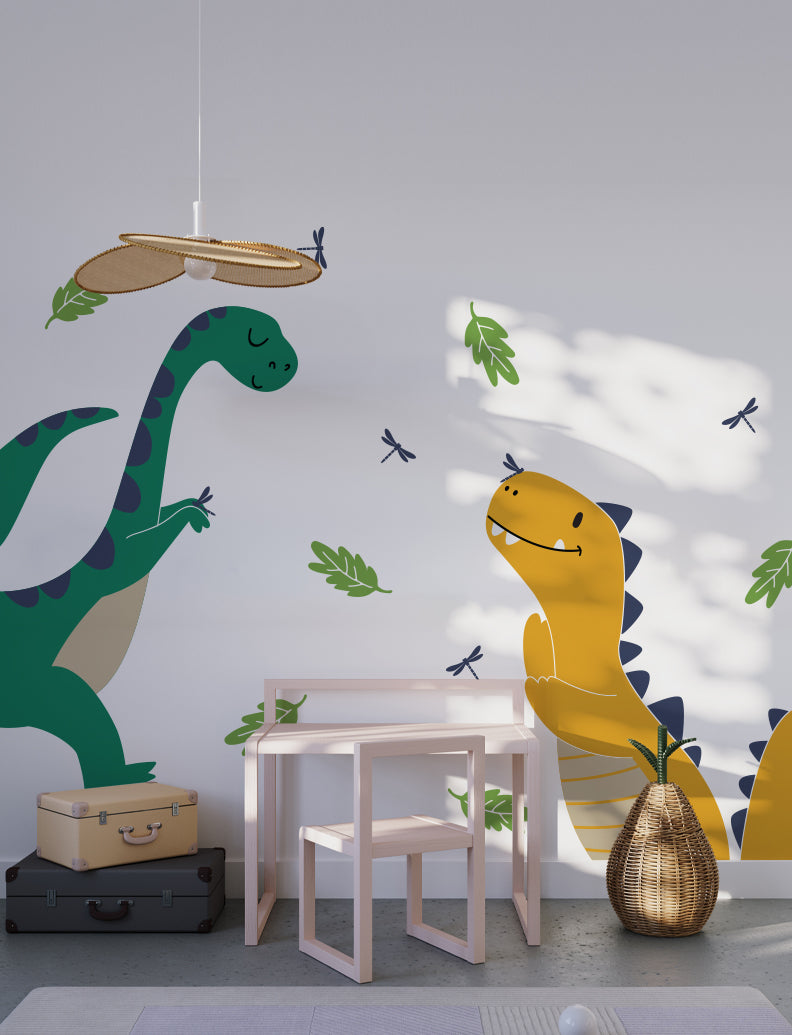 Dinos Wall Decal, Dinos Wall Sticker, Wall Decal For Nursery And Kids Room, Dinosaur Decal Wall Decor | pinknbluebaby.com