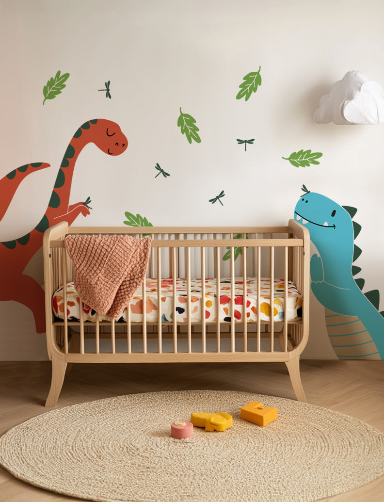 Dinos Wall Decal, Dinos Wall Sticker, Wall Decal For Nursery And Kids Room, Dinosaur Decal Wall Decor | pinknbluebaby.com