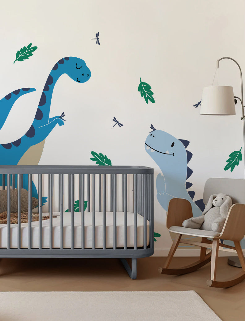 Dinos Wall Decal, Dinos Wall Sticker, Wall Decal For Nursery And Kids Room, Dinosaur Decal Wall Decor | pinknbluebaby.com