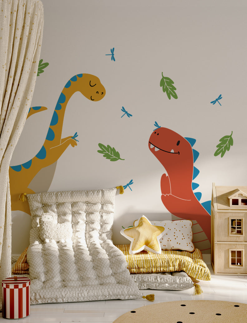 Dinos Wall Decal, Dinos Wall Sticker, Wall Decal For Nursery And Kids Room, Dinosaur Decal Wall Decor | pinknbluebaby.com