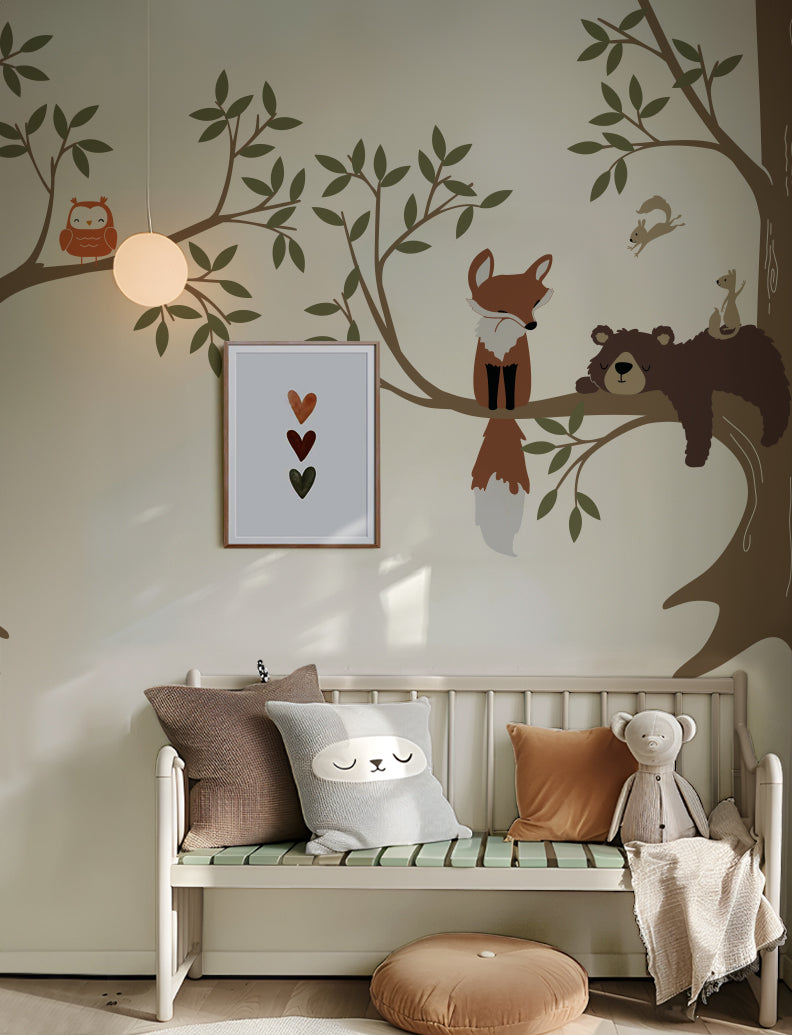 Woodland Forest Animal Wall Decal