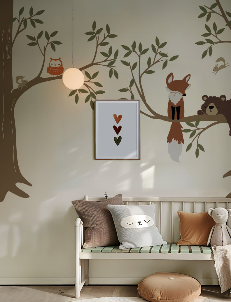 Woodland Forest Animal Wall Decal