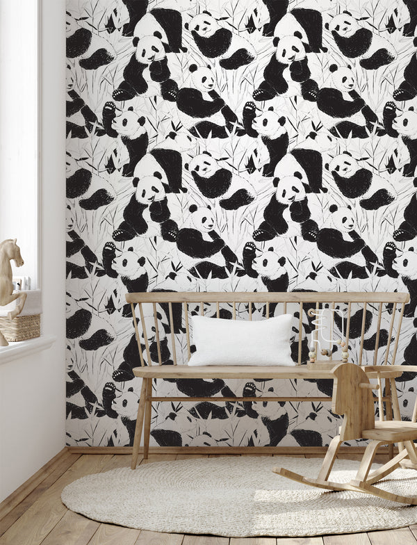 Pandas Removable Wallpaper