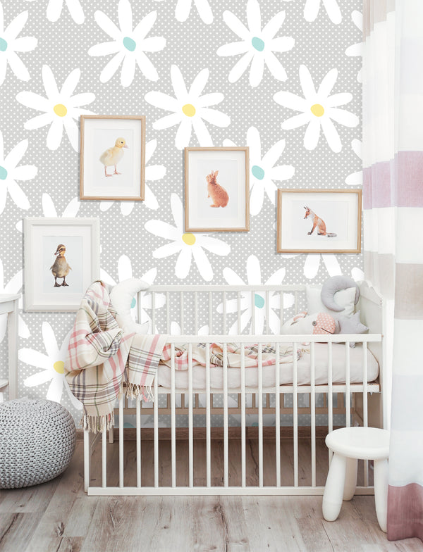 Sweet Daisy Removable Wallpaper
