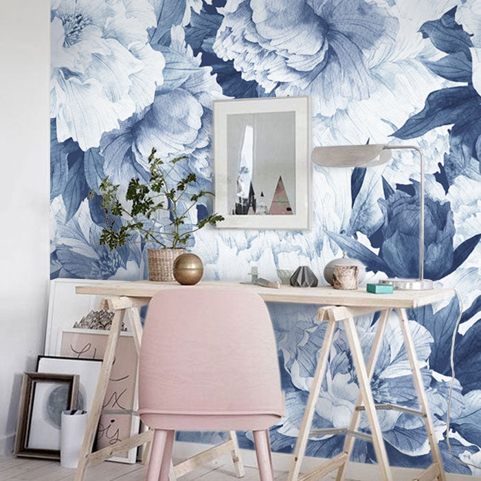 Peonies Flower Mural