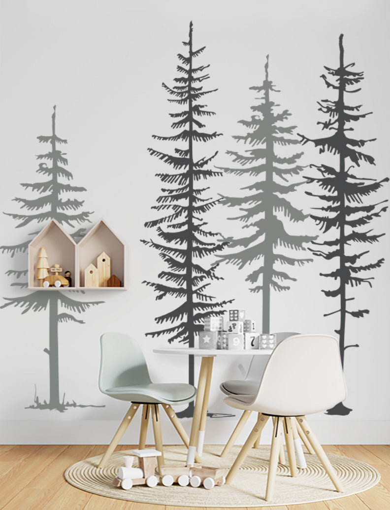 Pine Trees II Kids Wall Decals