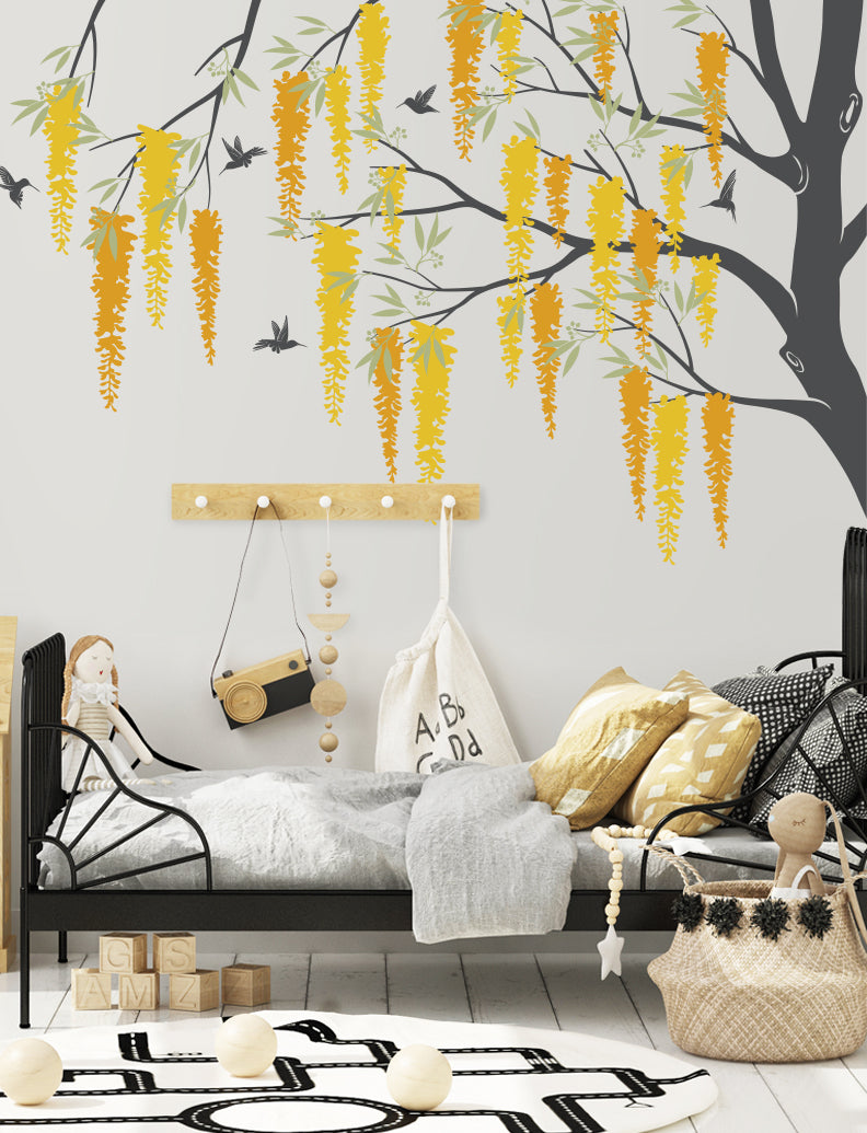 Flower Blooming Tree Branch Wall Decal