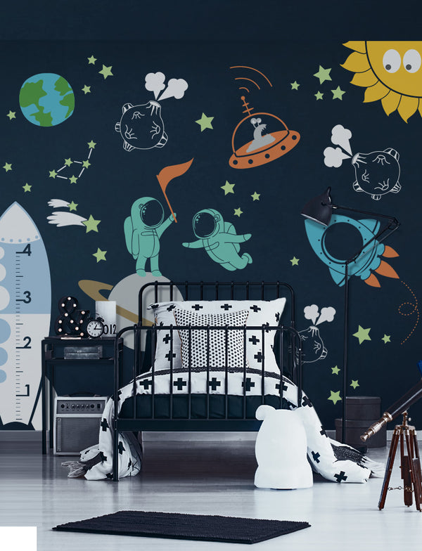 Outer Space Kids Wall Decals