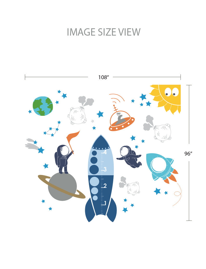 Outer Space - Size - Kids Wall Decals