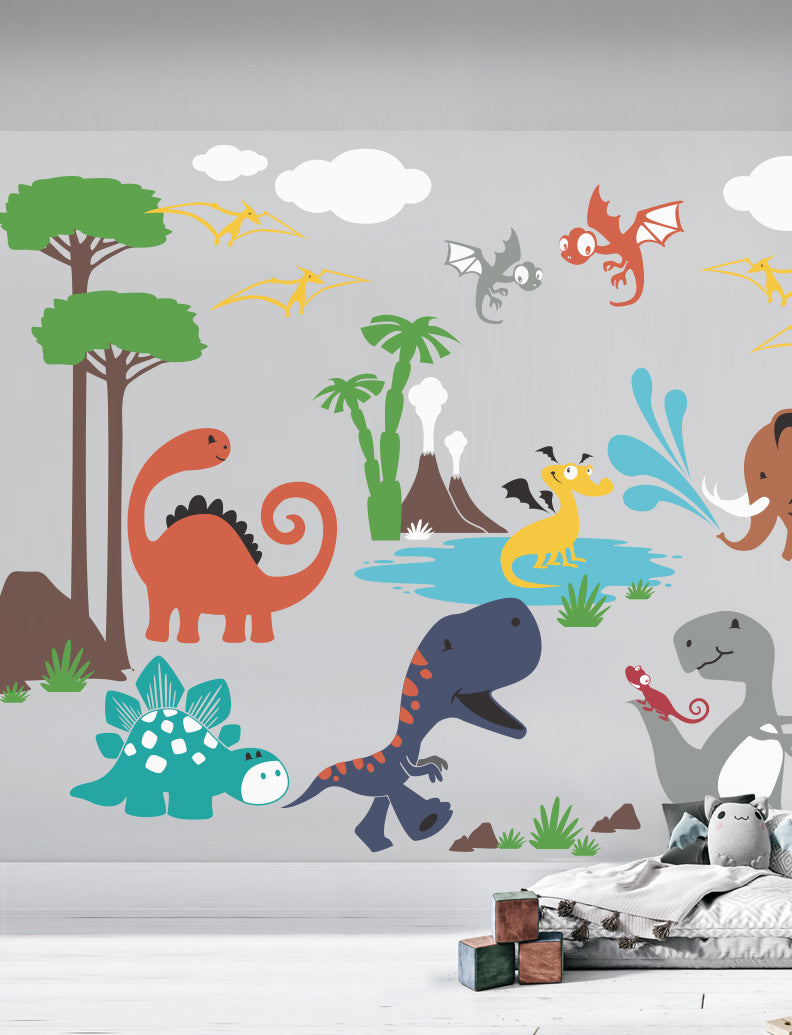 Dinosaur Playroom Kids Wall Decals