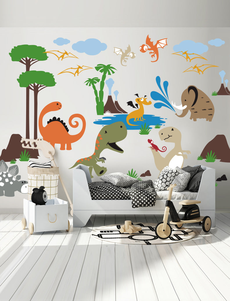 Dinosaur Playroom Kids Wall Decals