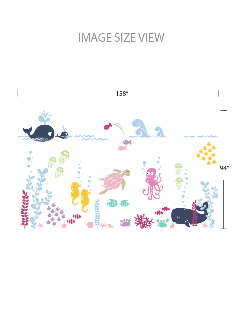 Underwater - Size - Kids Wall Decals