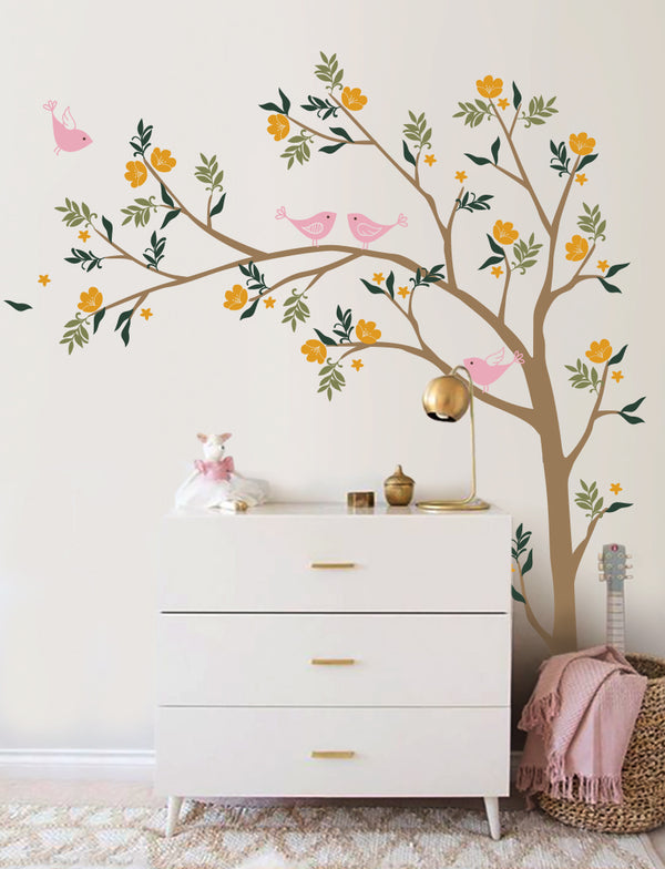 Birds and Tree Kids Wall Decals