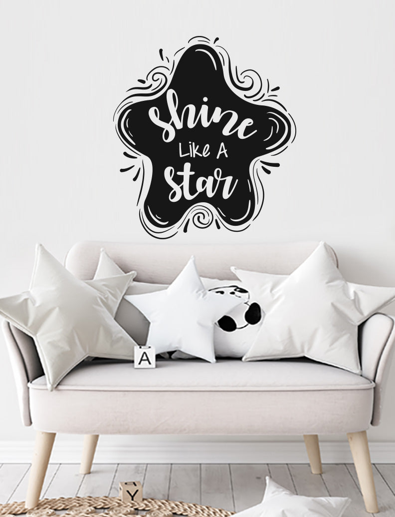 Shine Like A Star Kids Wall Decals